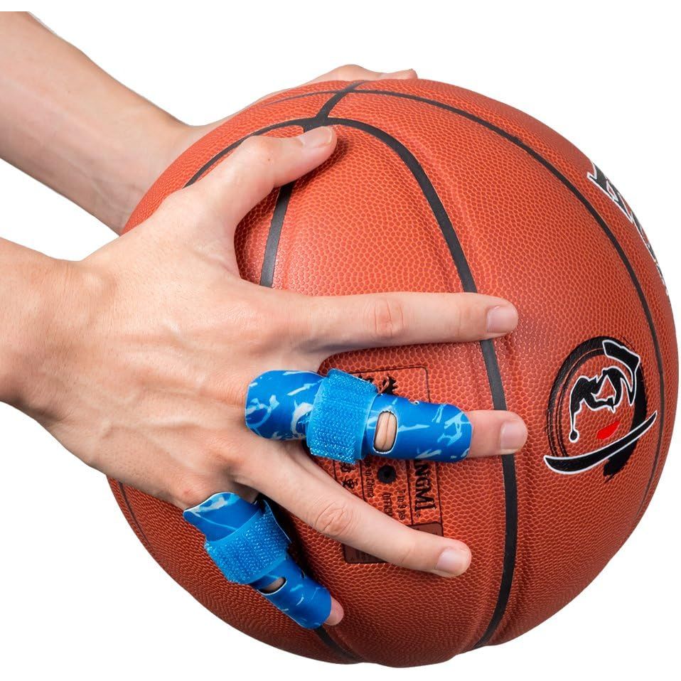 Buy now Kuangmi Finger Sleeve Support Protector Finger Splint Brace Use for Pain Relief and Preventing Sports Injuriesï¼ˆS/M, Blue S M(Pack of 2) Blue at indiglob india