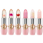 Buy now BestLand 6 Pcs/Set Flower Jelly Lipstick Set Temperature Change Moisturizer Long Lasting Nutritious Balm Magic Color Change Lip Gloss at indiglob india