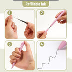 Mr. Pen- Retractable Gel Pens, 22 Pack, Black Ink, Mild Pastel Barrel