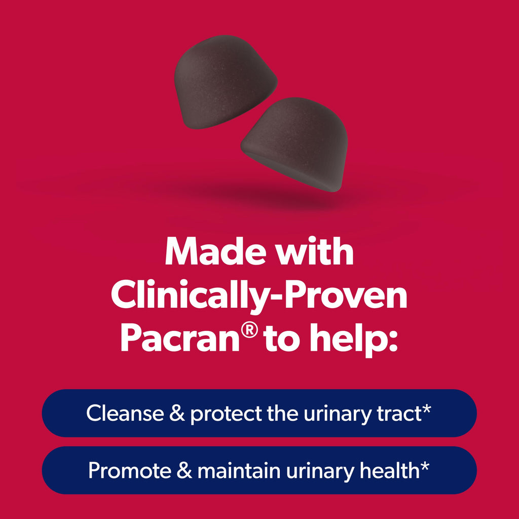AZO Cranberry Gummies for Urinary Tract Health Women & Men, 40 Count | From the #1 Doctor Recommended Brand± Cranberry Supplement with Clinically Proven Pacran®, Helps Cleanse & Protect*
