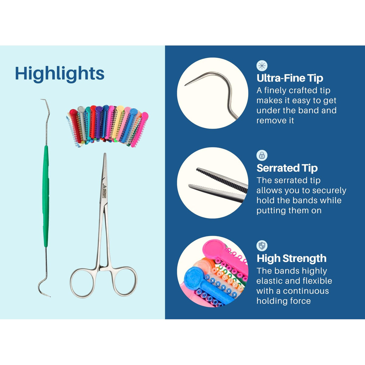 Ligas para Brackets Ortodoncia Dental braces color changing kit orthodontic Dental Ligature Ties for Brackets Change Braces Color Easily DIY Braces Color Kit 1040pcs