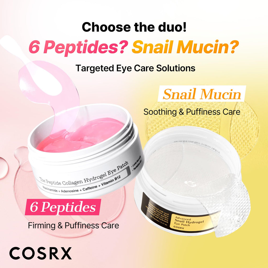 COSRX Snail Mucin Peptide Under Eye Cream for Anti-aging, 0.84 oz | 73.7% Snail Mucin, 5X Peptide and Niacinamide, Eye Care, Korean Eye Cream for Dark Circles, Korean Skin Care