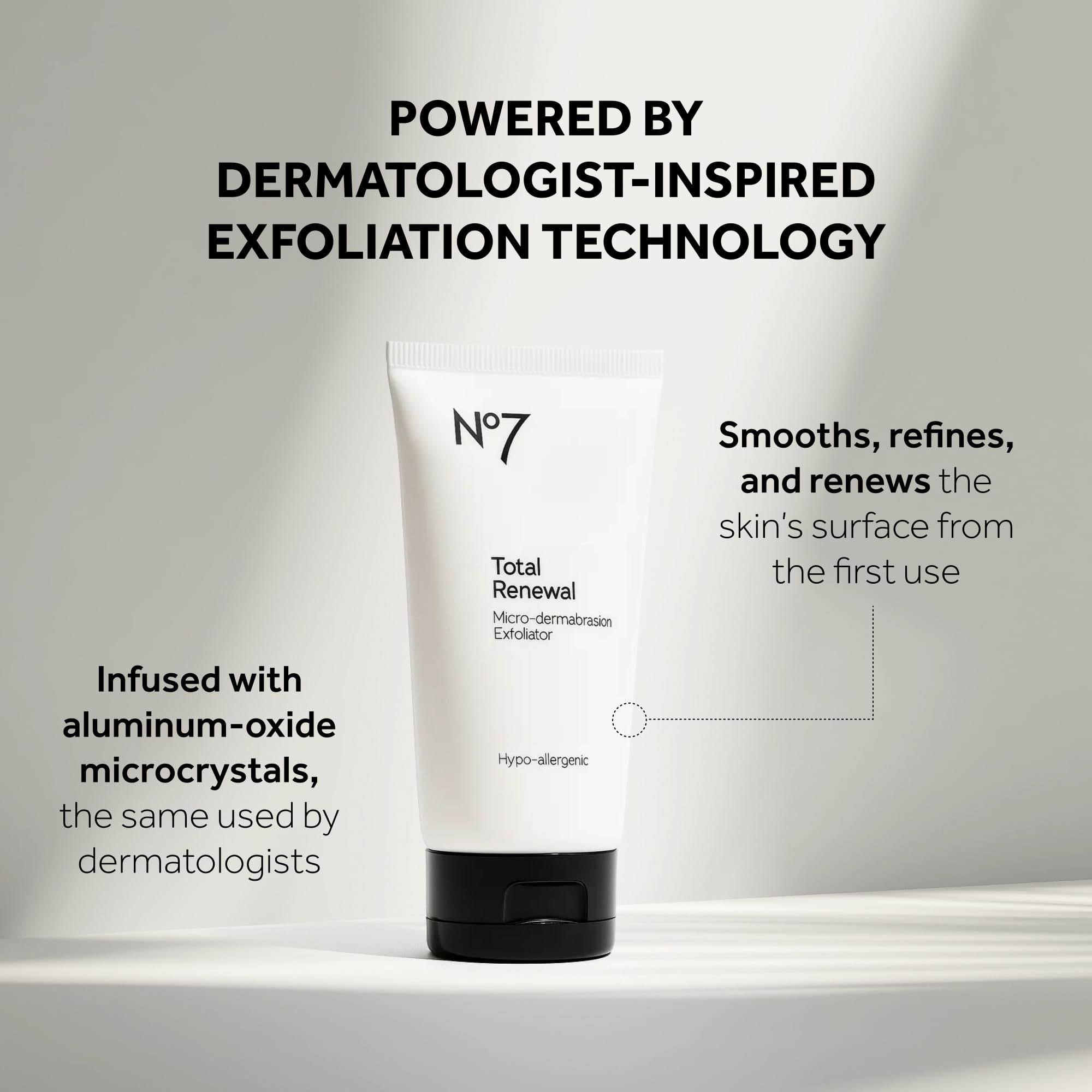 No7 Microdermabrasion Total Renewal Face Scrub, 2.5 Oz | Exfoliating Face Wash & Dark Spot Corrector, For Sensitive Skin, Reduces Appearance of Fine Lines & Evens Skin Tone