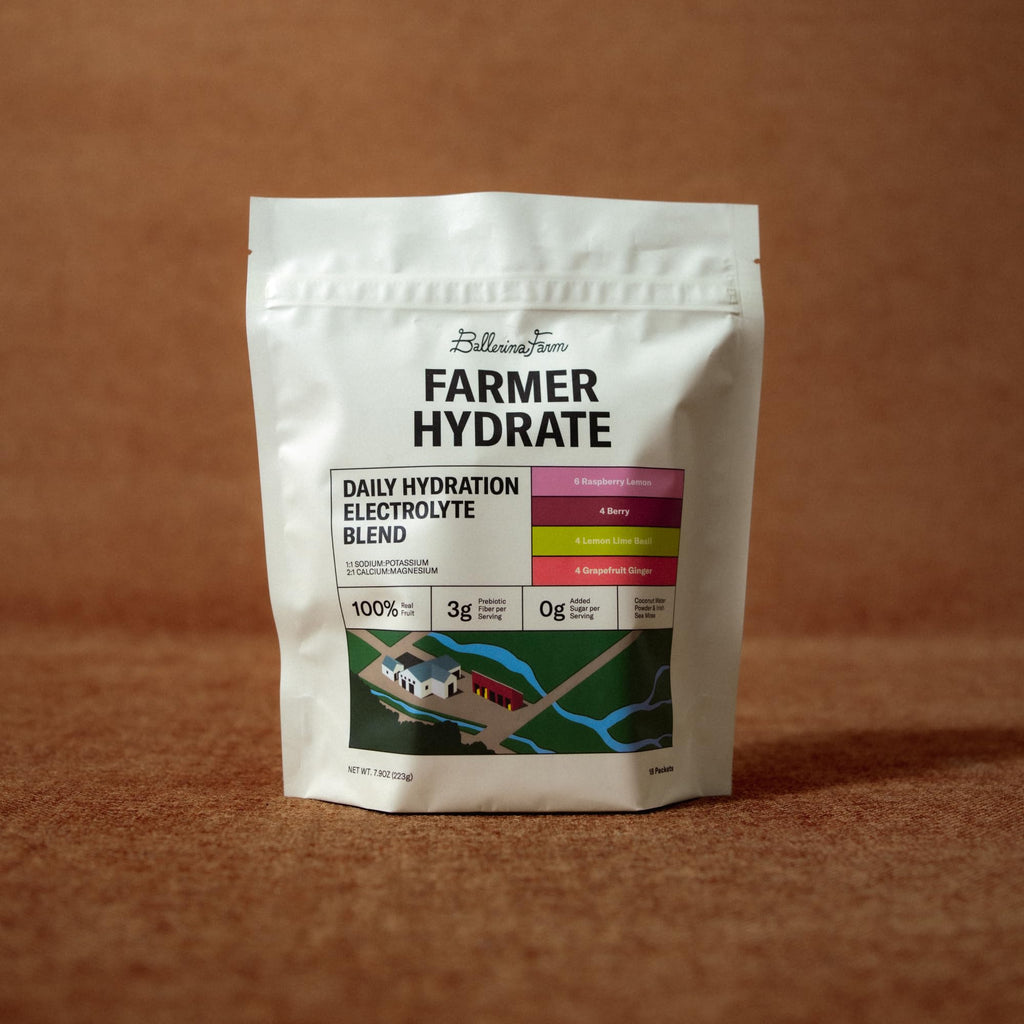 Ballerina Farm Farmer Hydrate Variety Pack, 4 Flavor Electrolyte Packets