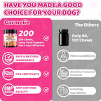 Cranberry for Dogs, Dog Urinary Tract & Bladder Support + D-Mannose, 200ct