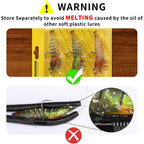 Buy now TRUSCEND Pre-rigged Fishing Jig Lures for Freshwater and Saltwater, Innovative Super Durable TPE Bass Lures, Lifelike Shrimp Crayfish Swimbait, Weedless Lure for Crappie Trout Walleye, Keep Separately at indiglob india