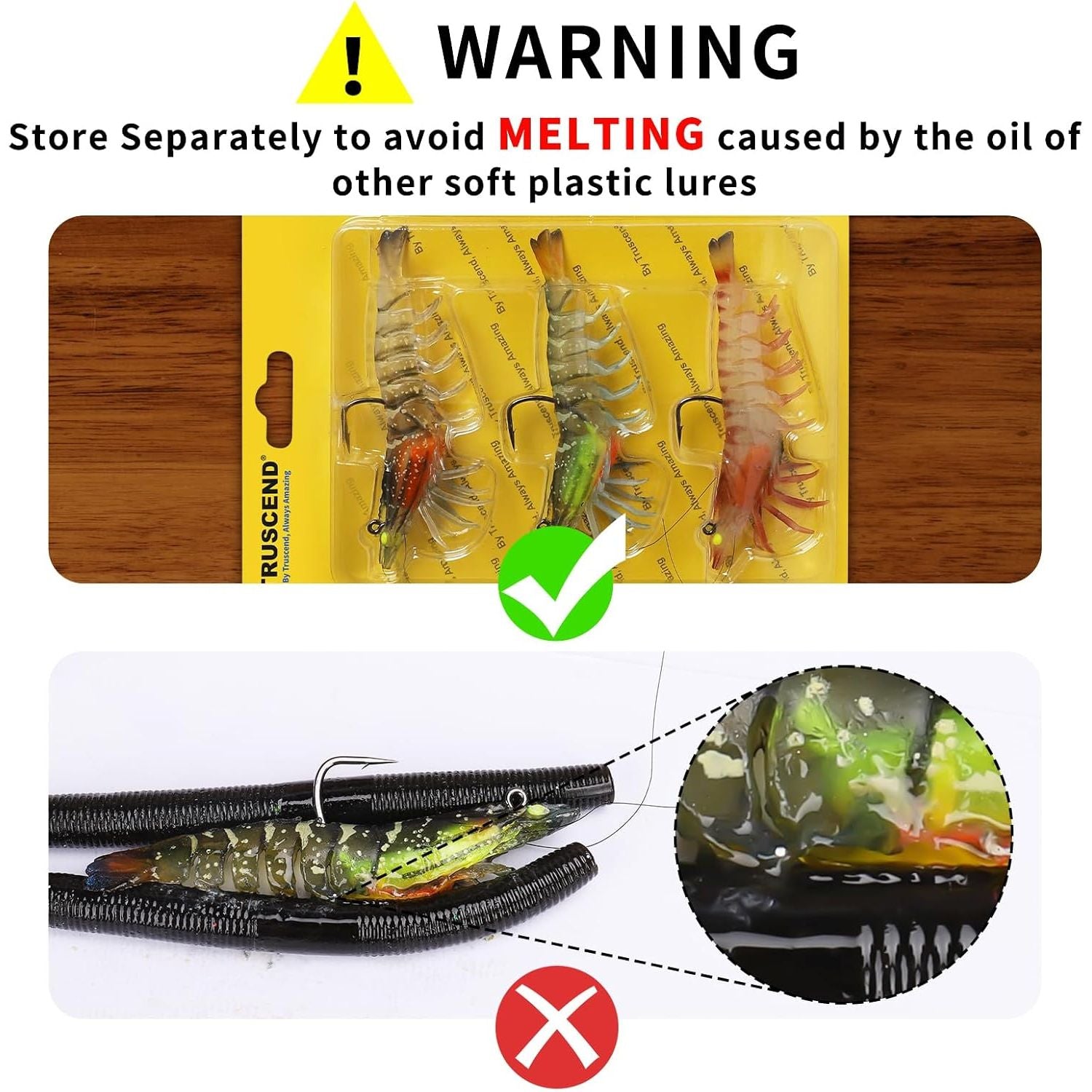 Buy now TRUSCEND Pre-rigged Fishing Jig Lures for Freshwater and Saltwater, Innovative Super Durable TPE Bass Lures, Lifelike Shrimp Crayfish Swimbait, Weedless Lure for Crappie Trout Walleye, Keep Separately at indiglob india