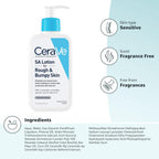 Buy now CeraVe SA Lotion for Rough & Bumpy Skin, Vitamin D, Hyaluronic Acid, Lactic Acid & Salicylic Acid Lotion, Fragrance Free & Allergy Tested, 8 Ounce at indiglob india
