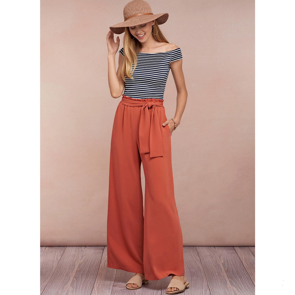 Buy now Simplicity US8605A Easy to Sew Women's Skirts and Loose Fitting Pants Sewing Patterns, Sizes 6-24 at indiglob india