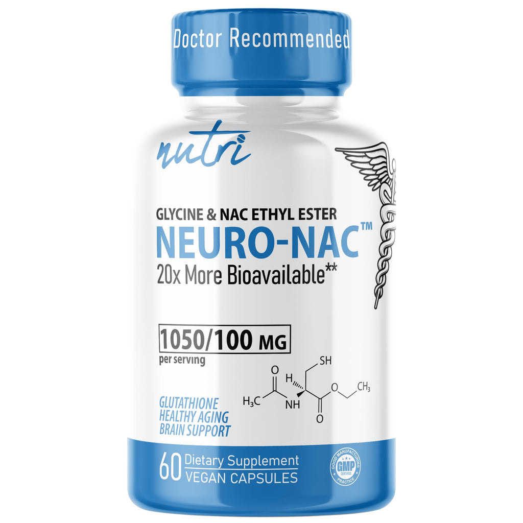 Nutri Neuro NAC N-Acetyl Cysteine Ethyl Ester 600mg - NACET - 60 Caps