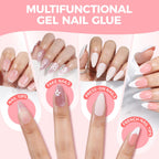 Luckyfairy Super Strong Gel Nail Glue for Press On Nails