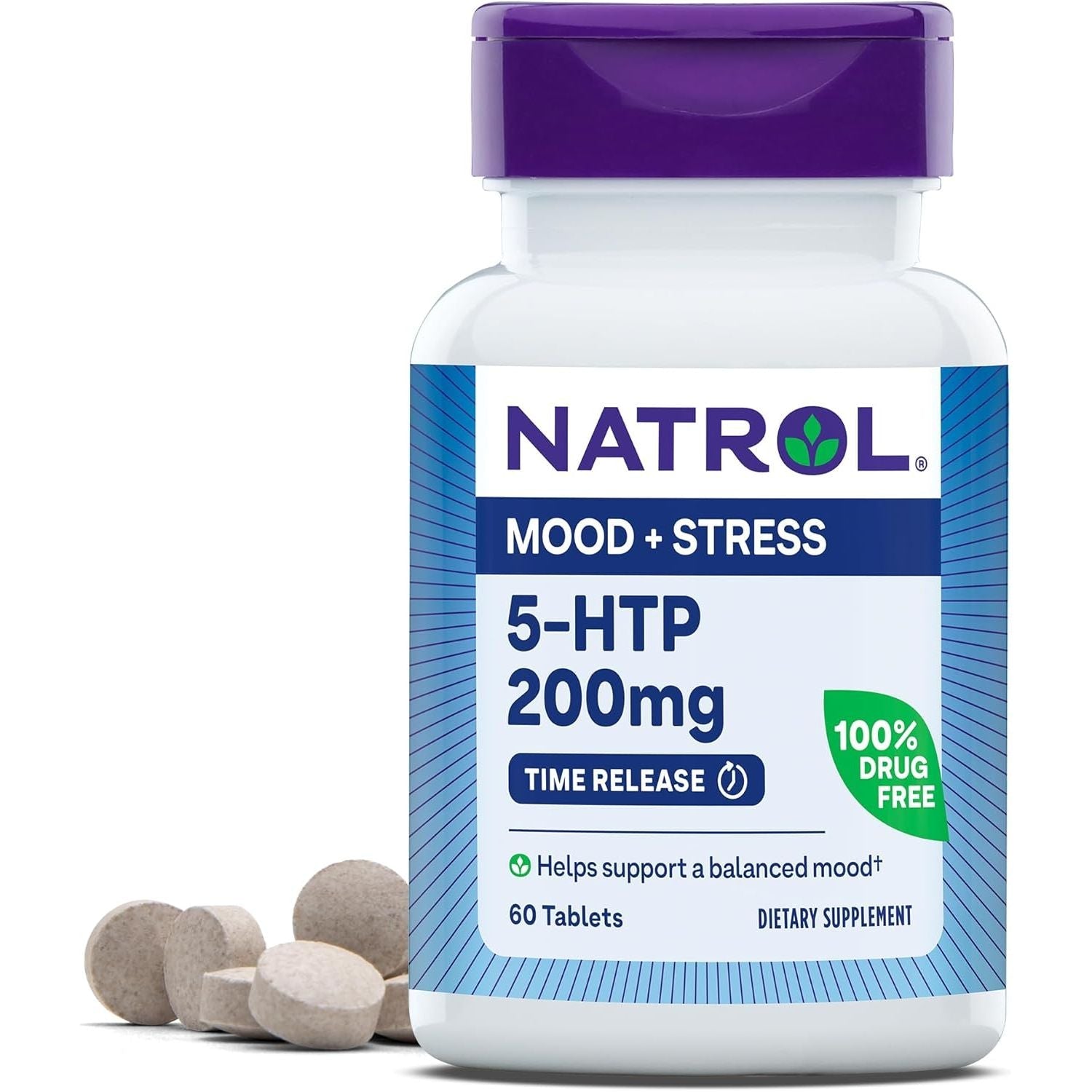 Buy now Natrol 5-HTP 200 mg, Time Release, Support a Balanced Mood, Dietary Supplement Provides Serotonin Production Throughout The Day, 30 Tablets, Up to a 30 Day Supply 60 Count (Pack of 1) Unflavored at indiglob india