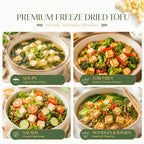 6.6 oz Freeze Dried Tofu Cubes, Dehydrated Tofu, Ramen Toppings & Miso Soup