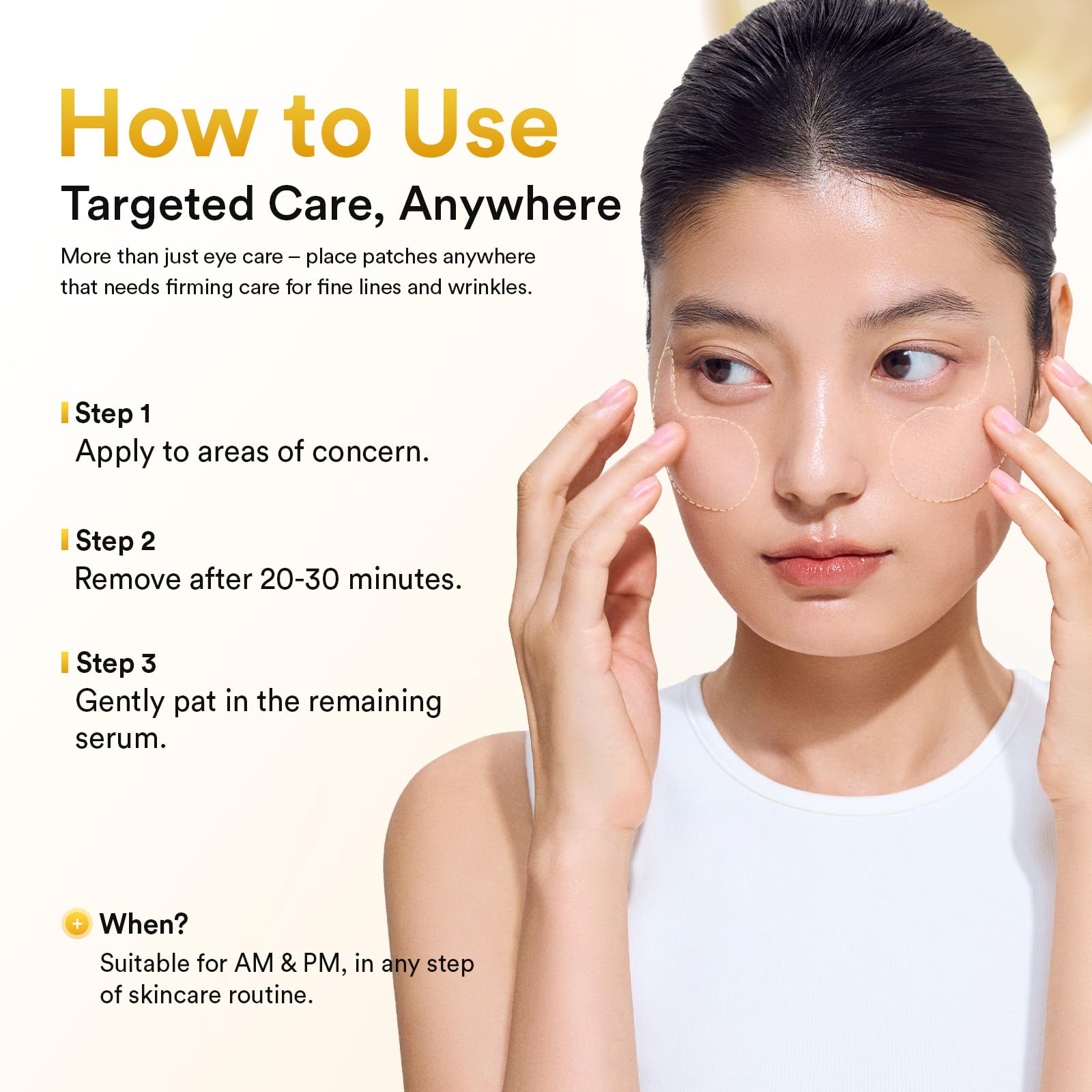 Abib Vegan Collagen Eye Patches for Wrinkles & Fine Line with Jericho Rose Jelly & Peptides, 60 Count, Korean Skin Care