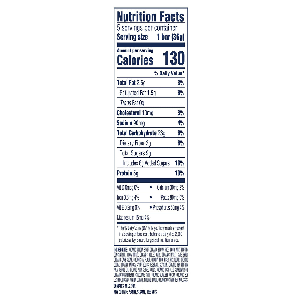 Zbar Protein - Chocolate Chip - Crispy Snack Bars - Made with Organic Oats - Non-GMO - 5g Protein - Gluten Free Protein Bars (5 Pack)