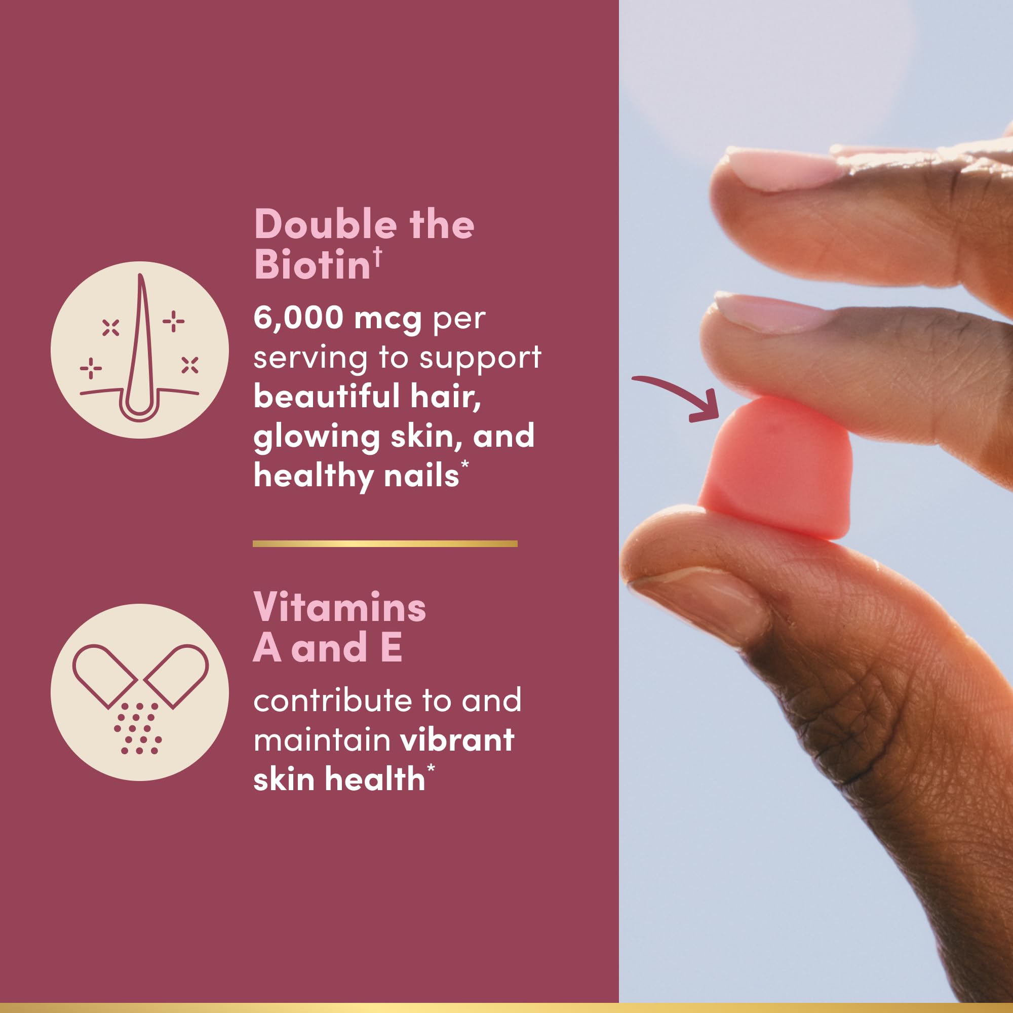 Nature's Bounty Optimal Solutions Advanced Hair, Skin & Nail Pectin Gummies