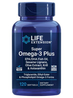 Buy now Life Extension Super Omega-3 Plus EPA/DHA Fish Oil, Sesame Lignans, Olive Extract, Krill & Astaxanthin - Heart, Brain & Joint Health Support - Gluten-Free, Non-GMO - 120 Softgels at indiglob india