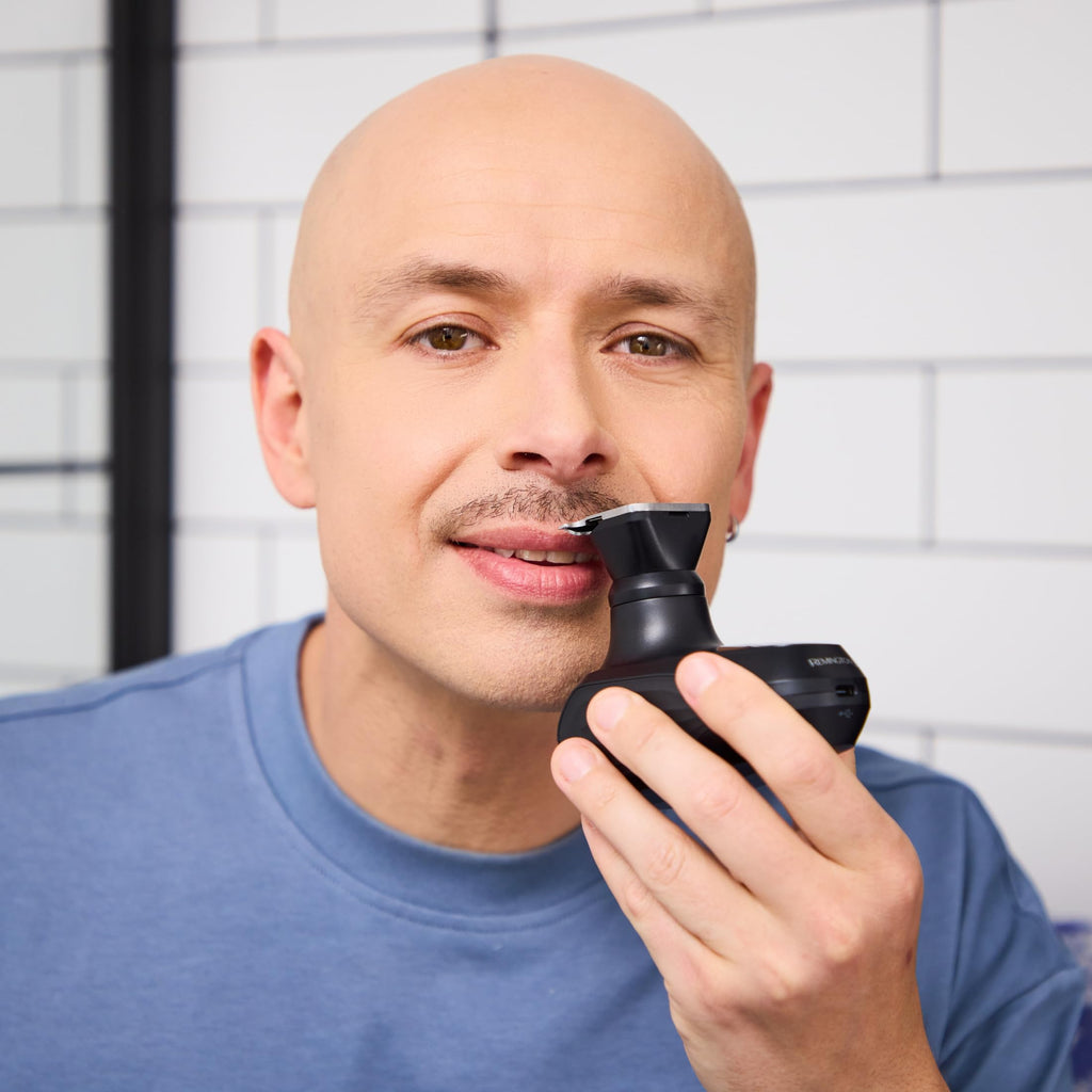 Remington Balder MAX Head Shaver for Men, 7-Head Rotary Wet & Dry Razor | Cordless Design for Flexible Use, 70-Min Runtime, rechargeable battery, wet & dry shaving, sleek black finish