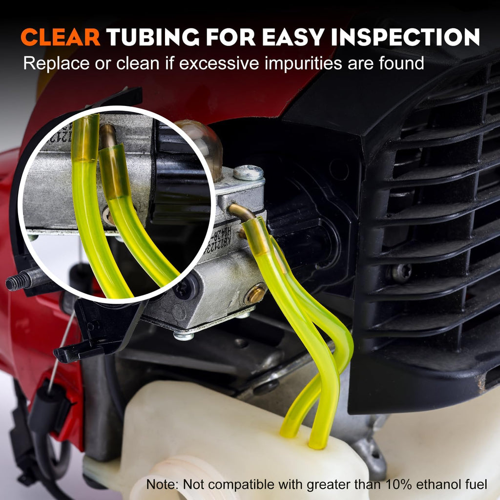 Hipa Gas Fuel Line Hose Tubing for Small Engine Weedeater 4 Size 4 ft. Each