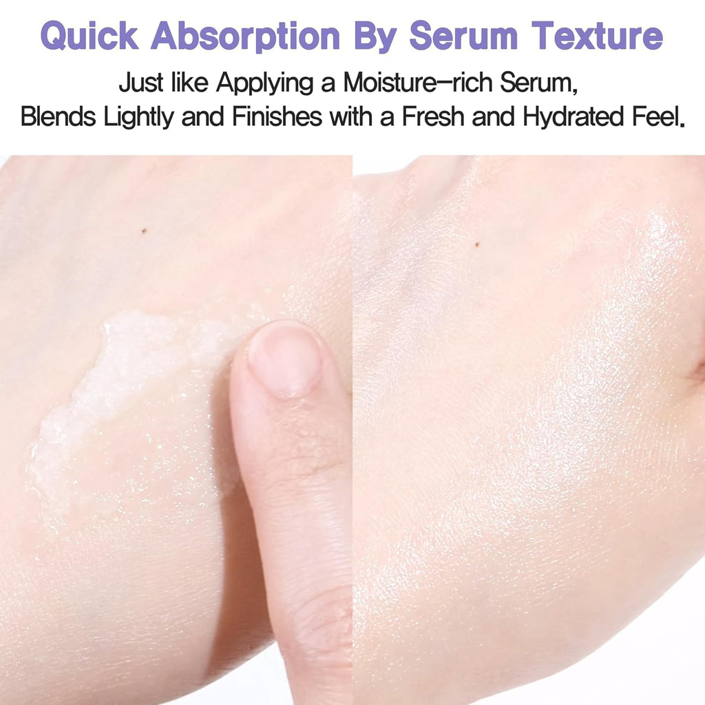 espoir Water Splash Sun Serum SPF50+ PA+++│3,000ppm Caffeine for Reducing Puffiness,Enhancing Skin Elasticity, Non-Oily Hydrating Sunscreen,Vegan,Beach Essentials, Clear Sunscreen1.69 Fl Oz.