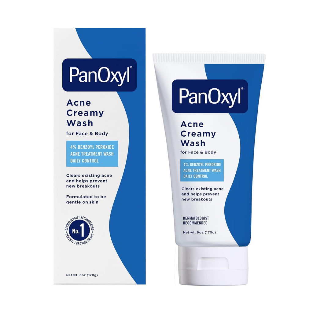 Buy now PanOxyl Antimicrobial Acne Creamy Wash, 4% Benzoyl Peroxide, 6 Ounce at indiglob india