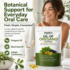 Oregano Oil & Black Seed Oil Softgels, with Cold-Pressed Black Seed and MCT, Non-GMO, Gluten Free