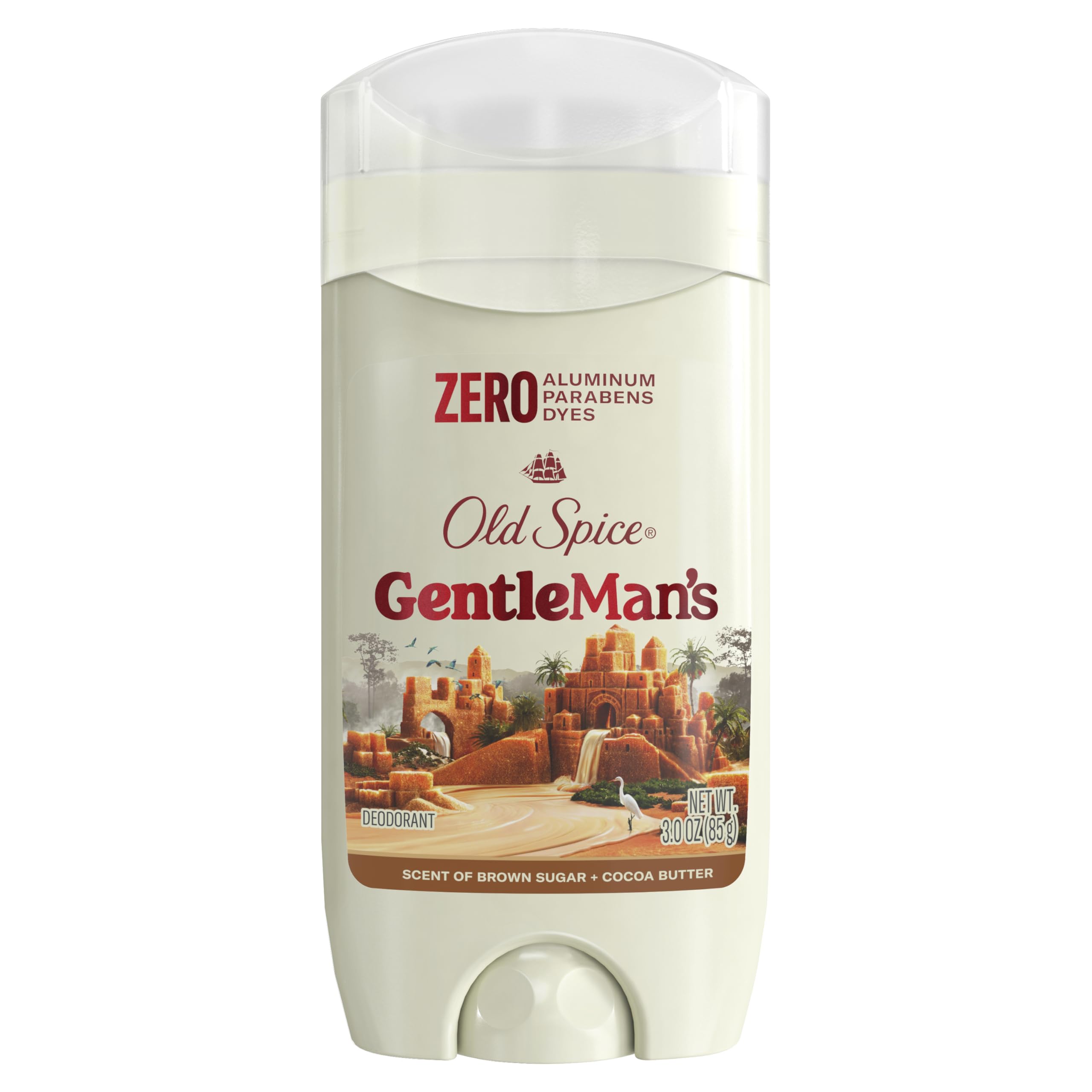 Old Spice GentleMan's Aluminum Free Dry Feel Deodorant for Men, 24/7 Lasting Freshness, Gentle on Skin with Skin Conditioners, Sandlewood + Aloe Scent, 3.0 oz