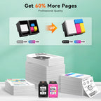 67XL Compatible for HP 67 Ink Cartridges Black Color Combo Pack Used for HP Envy 6055e 6400 6000 6065e 6458e 6455e DeskJet 2855e 4100 4152e 4255e 2755e 2700 2725 2755e 2752 4155e Printer