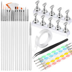 FANDAMEI Nail Art Tools, Nail Stuff, Nail Supplies, Nail Stand, Nail Brush | Nail Art Brushes, Nail Dotting Tool, Nail Stand For Press Ons, Nail Holder For Painting Nails, Nail Tools, Nail Design Tools