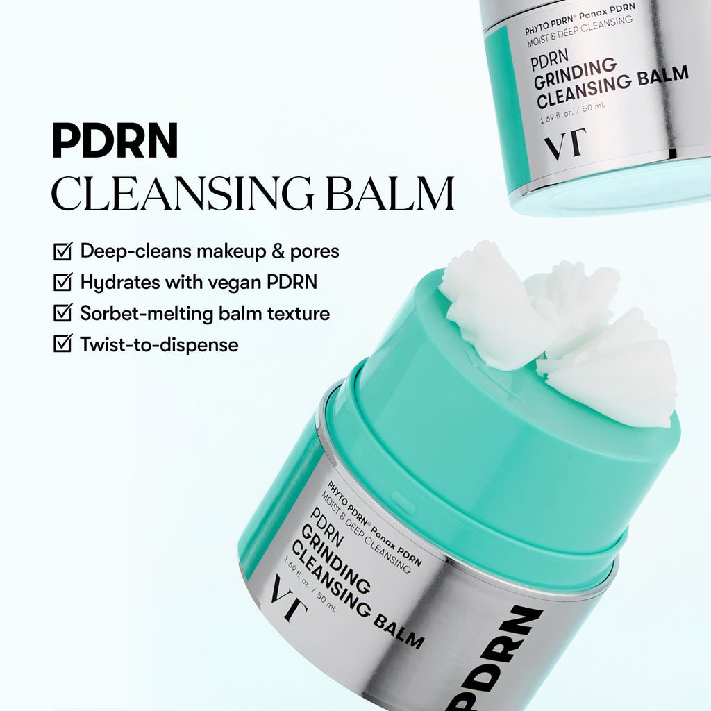 VT COSMETICS PDRN Grinding Cleansing Balm, 1.69 fl oz / 50 ml