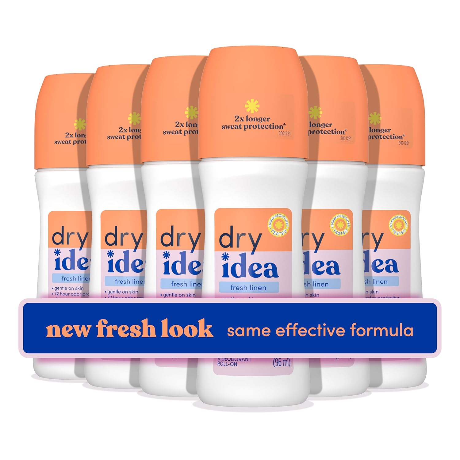 Buy now Dry Idea Unscented Roll On Deodorant & Antiperspirant for Women - Hypoallergenic for Sensitive Skin, 2X Longer Sweat Protection, 72Hr Sweat & Odor Protection, Womens Deodorant, 3.25oz 3.25 Ounce (Pack of 6) Fresh at indiglob india