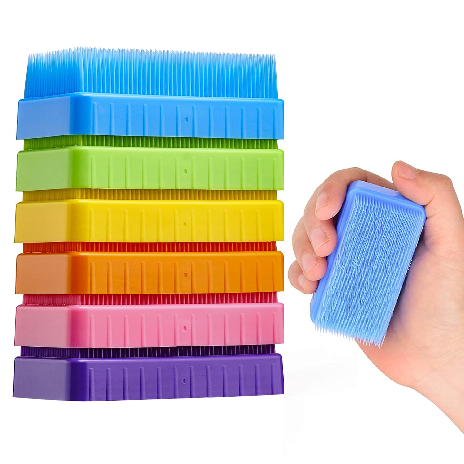 Buy now Special Supplies Sensory Brush Therapressure Therapy Brush for Occupational and Sensory Brushing, Stimulating, Calming Tools for Kids and Adults, Soft Flexible Bristles, Latex Free (Colored 12-Pack) Colored 6-Pack at indiglob india
