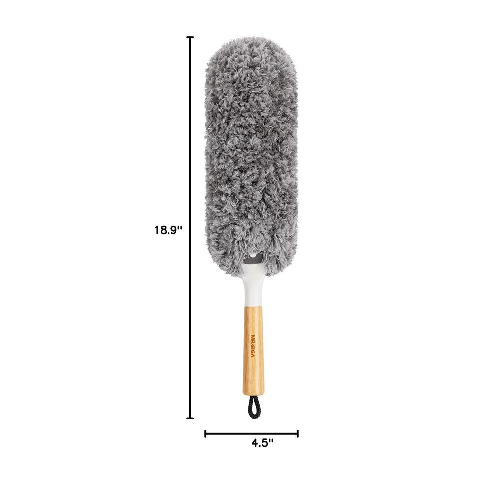 MR.SIGA Lint Free Microfiber Duster, Washable Duster for Household Cleaning