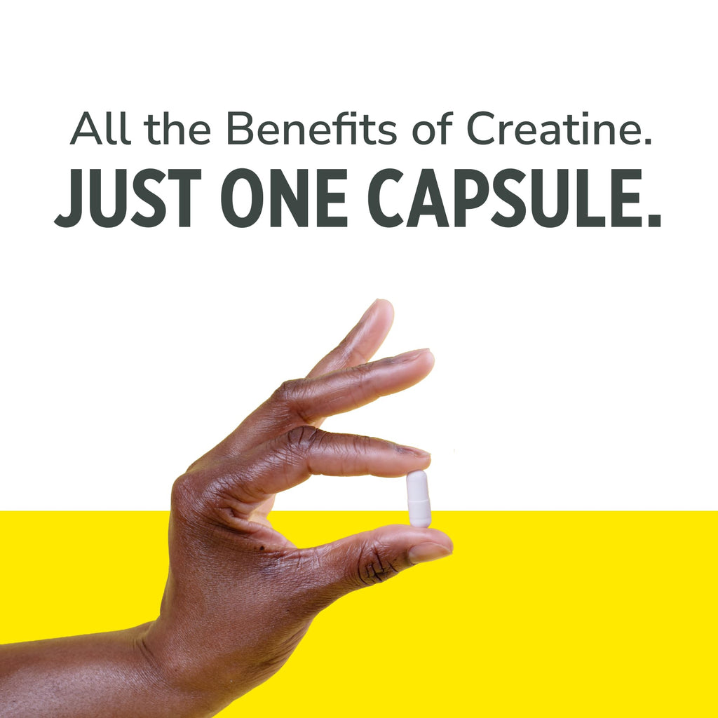 CON-CRET Creatine HCl Capsules for Women and Men, 90 Count | No Bloating or Water Retention, Muscle, Strength & Cognitive Support, USA Made, NSF Certified