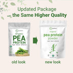 Micro Ingredients Organic Pea Protein Powder, 1KG (2.2 Pounds), North America Grown | Plant-Based Vegan Protein, Meatless Supplement, Natural Branched Chain Amino Acids | Non-GMO, Soy Free