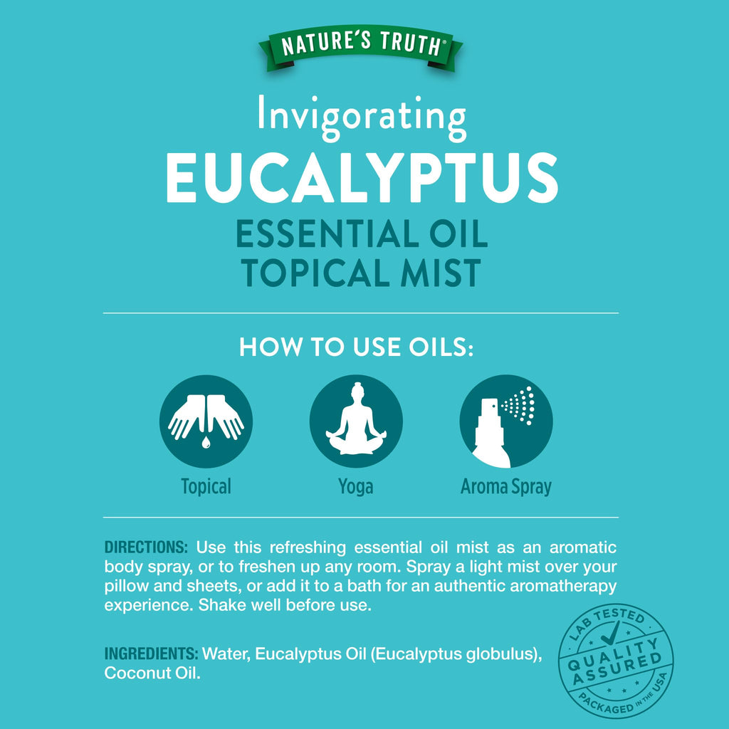 Nature's Truth Eucalyptus Mist Spray | 2.4 fl oz
