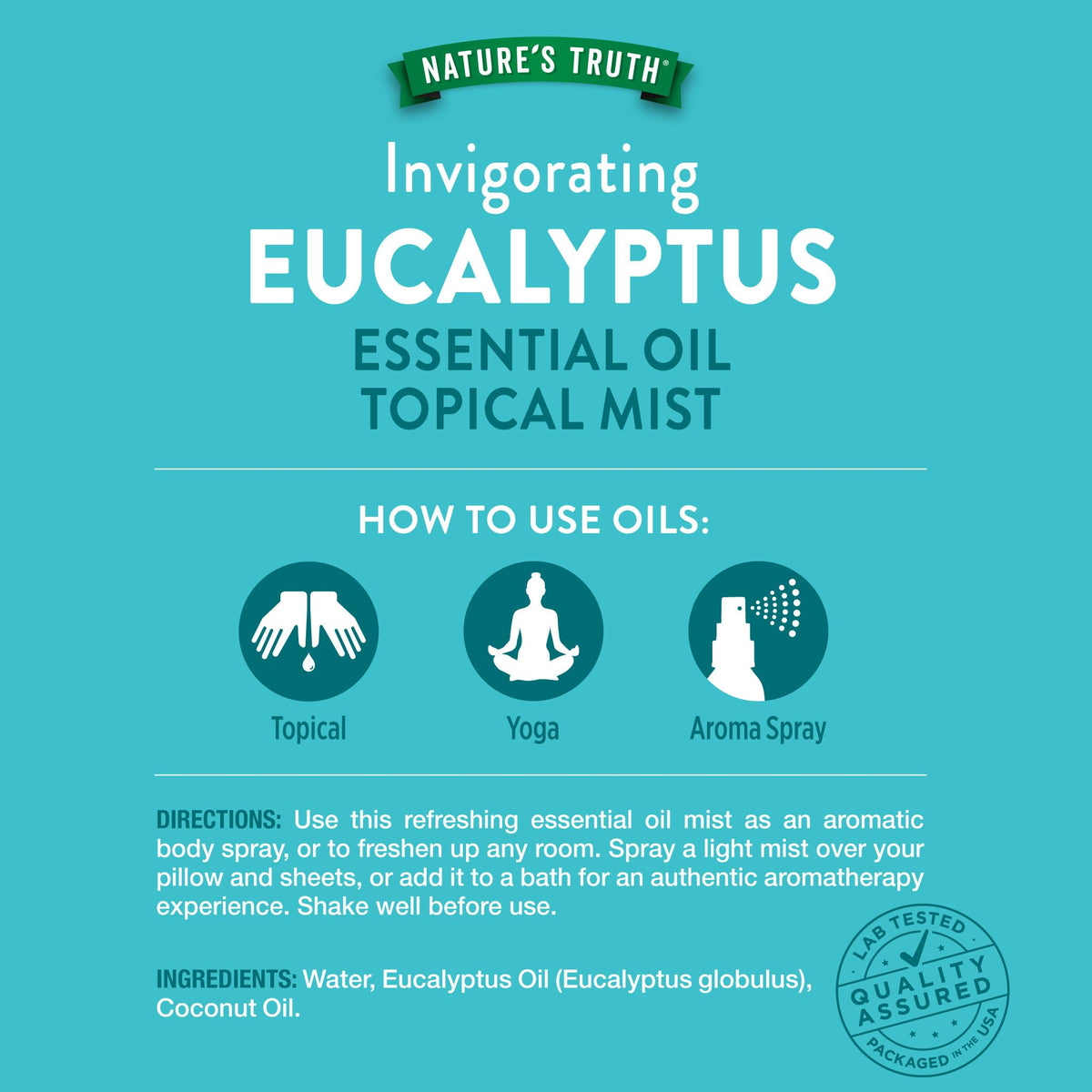 Nature's Truth Eucalyptus Mist Spray | 2.4 fl oz