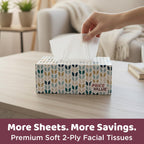 Price Value Facial Tissues Cube Boxes, Soft 2-Ply, 230 Sheets, 4 Pack
