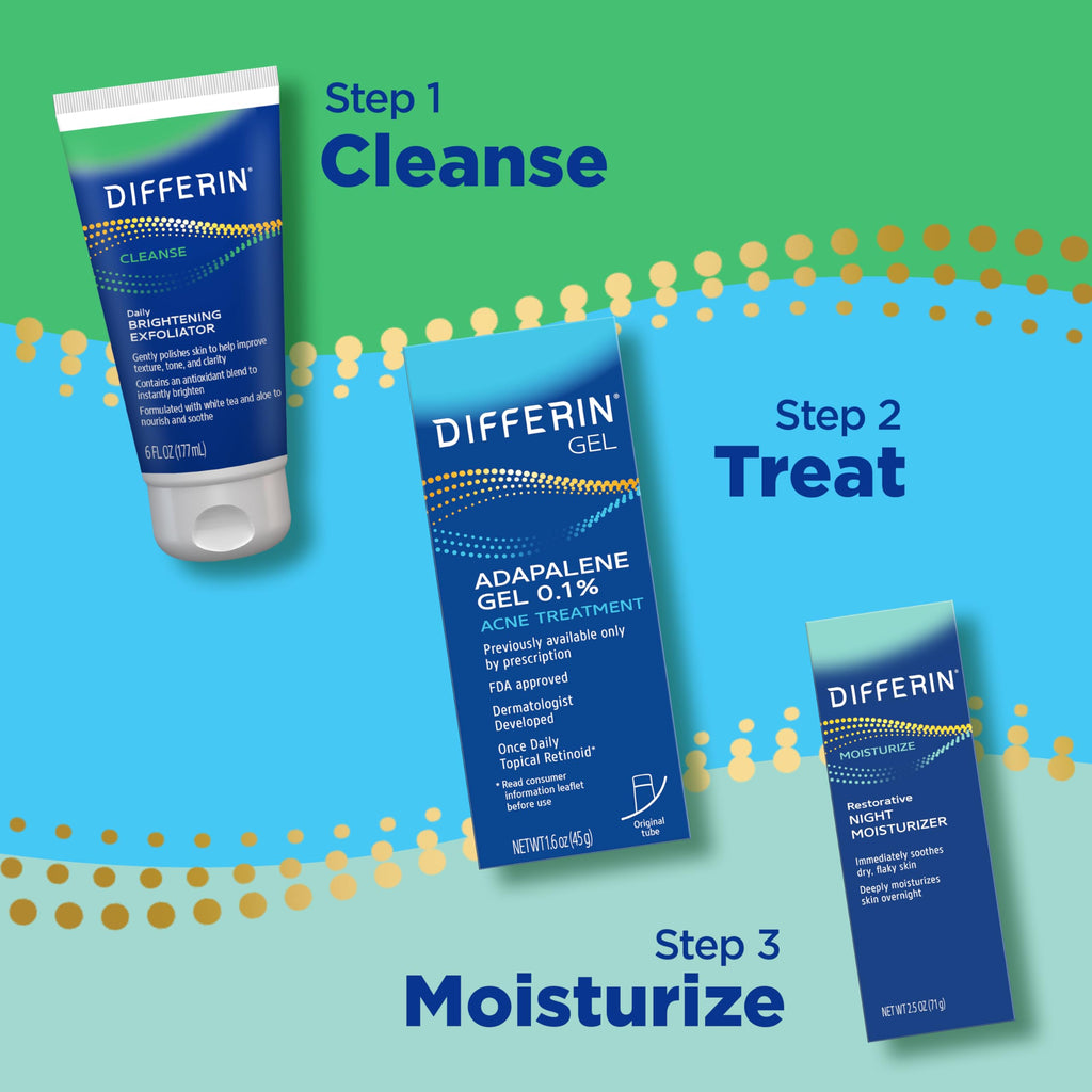 Buy now Differin Face Scrub Daily Brightening Exfoliator, Improves Tone and Texture for Acne Prone Skin, Green, 6 Fl Oz (Packaging May Vary) at indiglob india