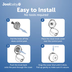 Jool Baby Clear Stove Knob Covers (5 Pack) Child Safety Guards, Durable Design - Baby Proof