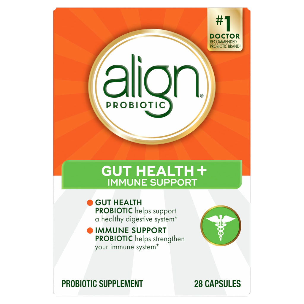 Align Probiotic, Gut Health + Immune Support Probiotic, Probiotics for Women and Men, Probiotics for Digestive Health and Immune Health, #1 Doctor Recommended Brand‡, 28 Capsules