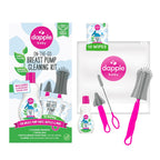 Dapple Baby - Breast Pump Cleaning Kit, 3 Brushes - 3oz Soap, 10ct Wipes