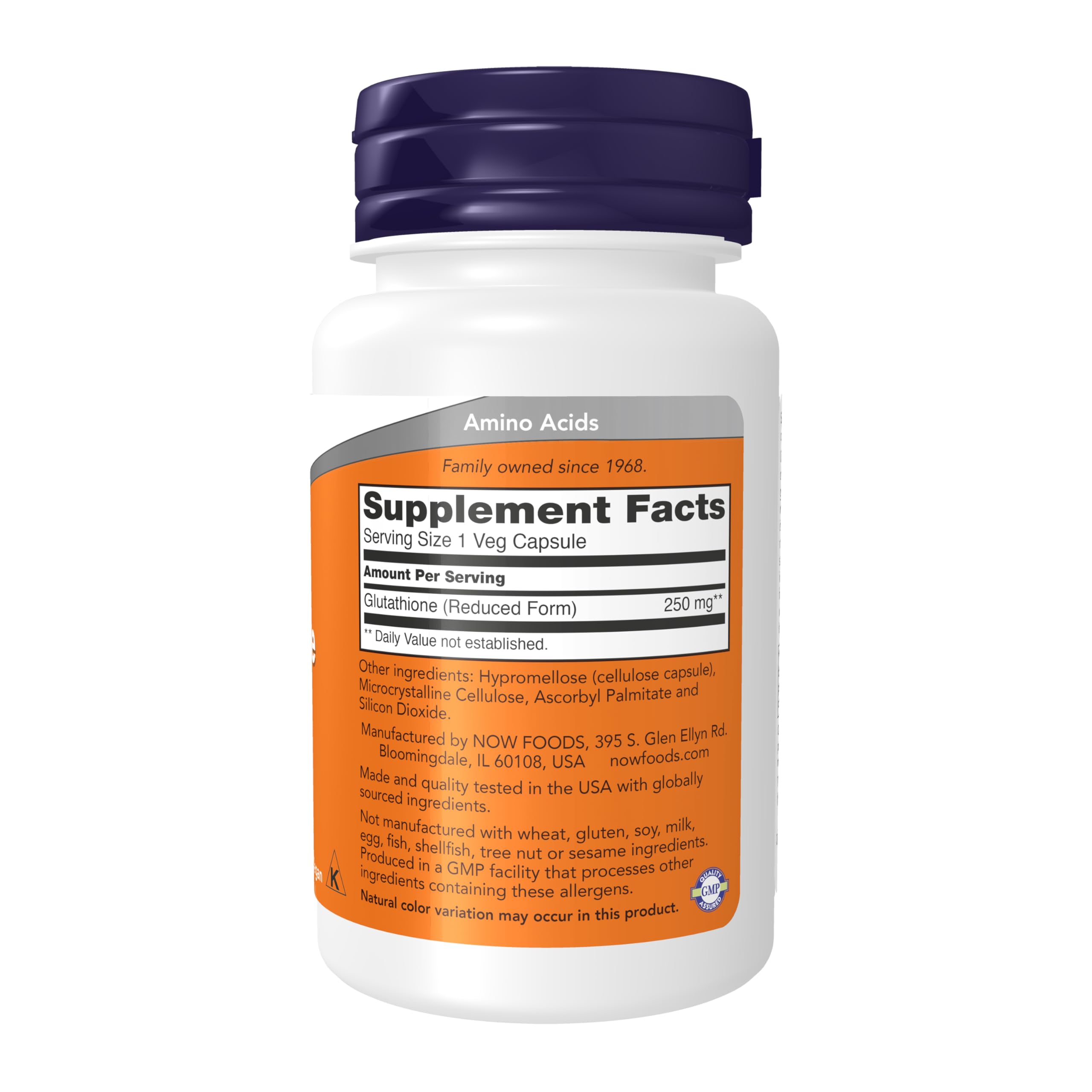 Buy now NOW Foods Supplements, Glutathione 250 mg, Detoxification Support*, Free Radical Neutralizer*, 60 Veg Capsules at indiglob india