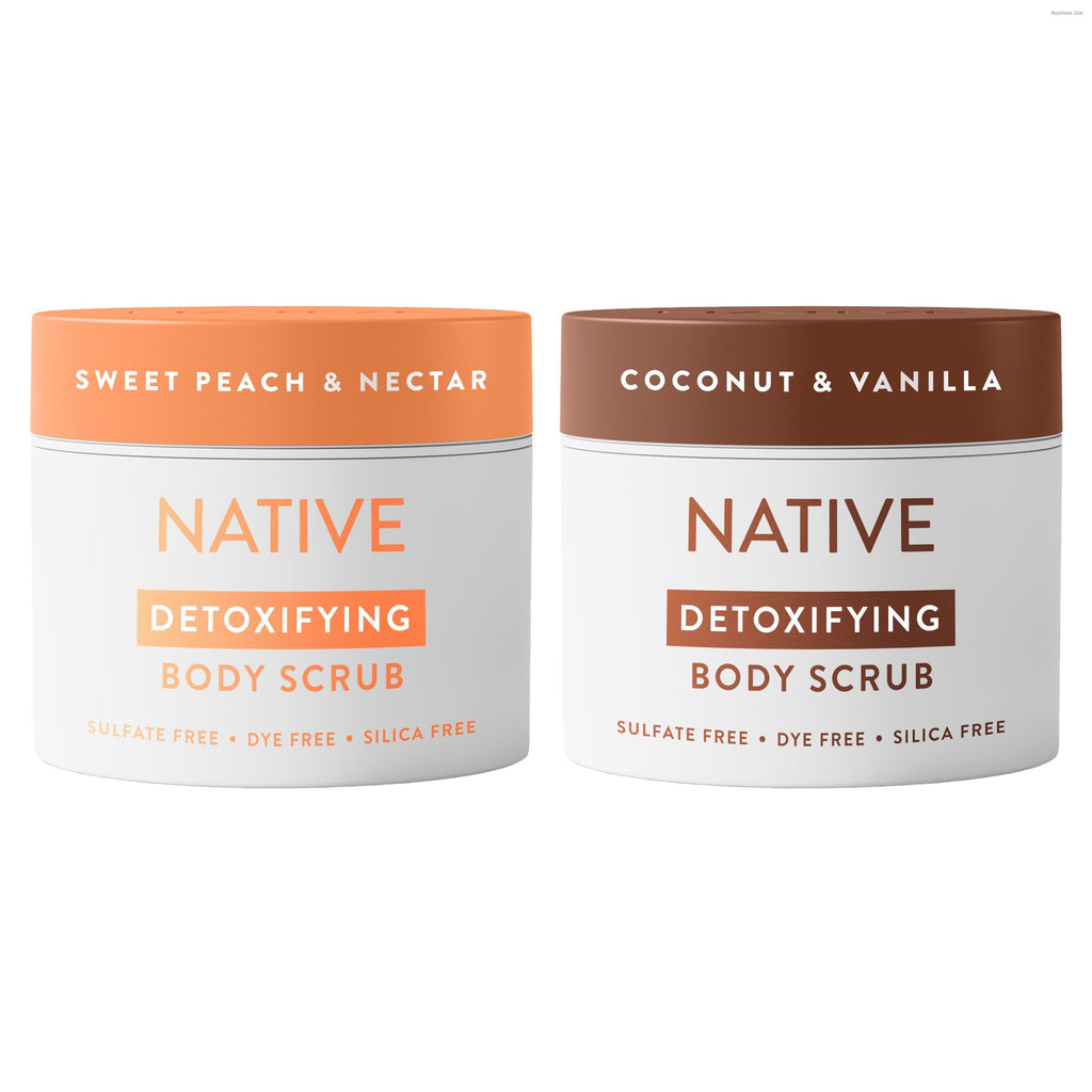 Native Body Scrub, Gently Exfoliates & Moisturizes for Smoother Skin in 1 Wash, Clean, Minimal, Silica-Free Ingredients for Sensitive Skin, for Women & Men, Coconut & Vanilla, 12 oz