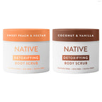Native Body Scrub, Gently Exfoliates & Moisturizes for Smoother Skin in 1 Wash, Clean, Minimal, Silica-Free Ingredients for Sensitive Skin, for Women & Men, Coconut & Vanilla, 12 oz