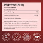 Alevia Organic Pomegranate Capsules 700mg – Pomegranate Fruit Extract Supplement – Organic Pomegranate Extract for Antioxidant, Heart & Energy Support – Ancient Wellness Formula – 60 Capsules