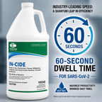 In-Cide Hospital Grade EPA Registered Disinfectant, 1 Gal + 32 oz