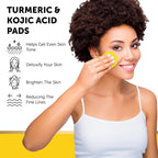 VALITIC Turmeric and Kojic Acid Cleansing Pads for Dark Spots 60 Units