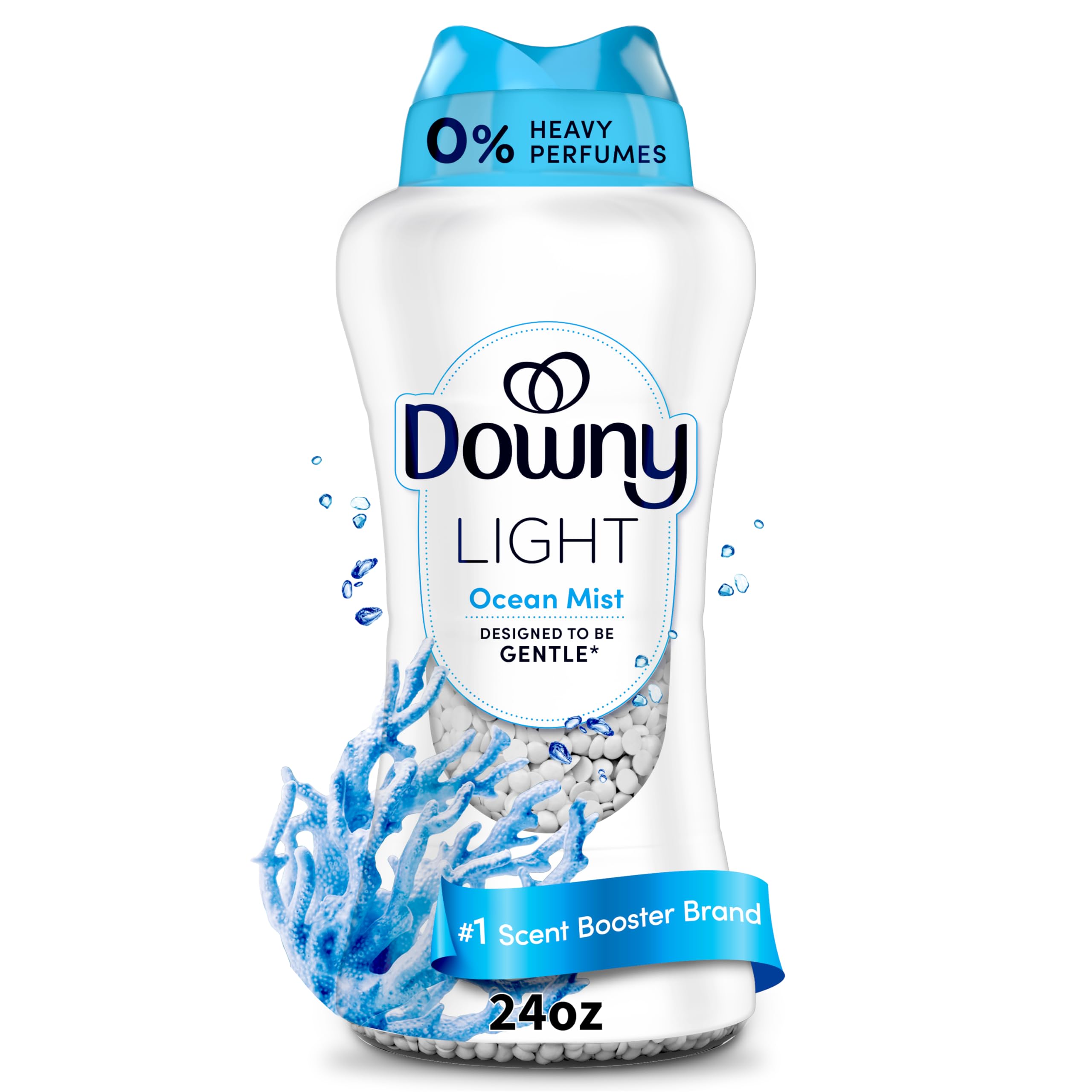 Buy now Downy Light Laundry Scent Booster Beads, Ocean Mist Scent, 24 OZ, In-Wash Fabric Beads Designed To Be Gentle With A Light Boost Of Scent, No Heavy Perfumes at indiglob india