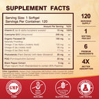 DRFOSTER CoQ10 200mg, with PQQ & Omega 3-6-9 & Vitamin E, 120 Servings
